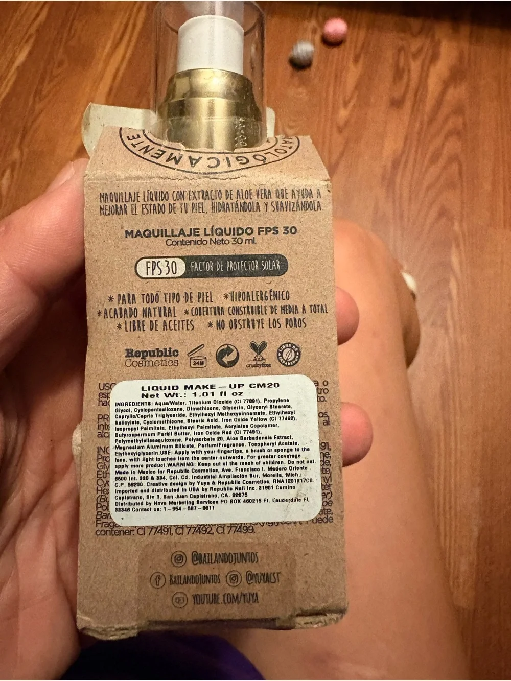 Yuya cruelty free makeup foundation cm20 shade